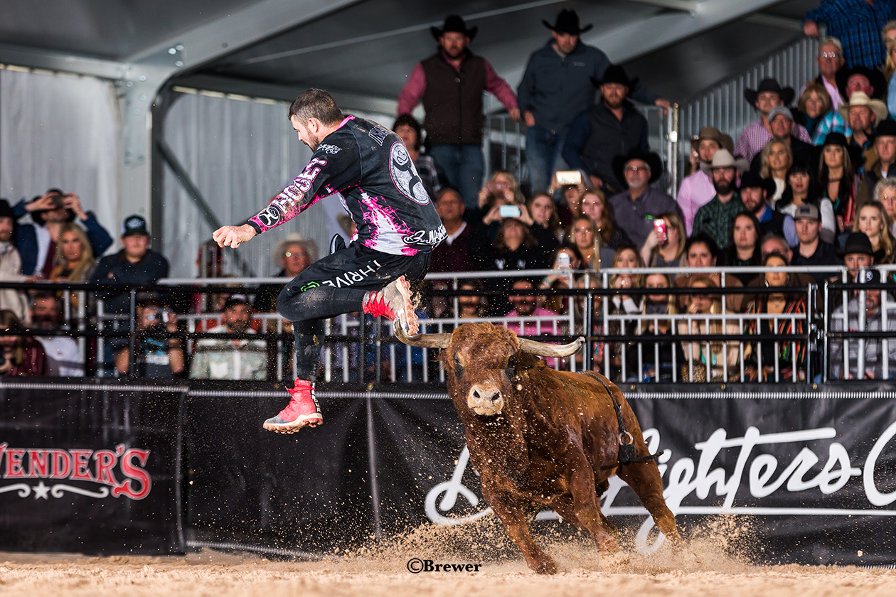 Toby Inman, the defending champion at the BFO-San Antonio, jumps back into the fray when the men of Bullfighters Only compete for the biggest one-day purse in the game on Saturday afternoon. (PHOTO BY TODD BREWER)