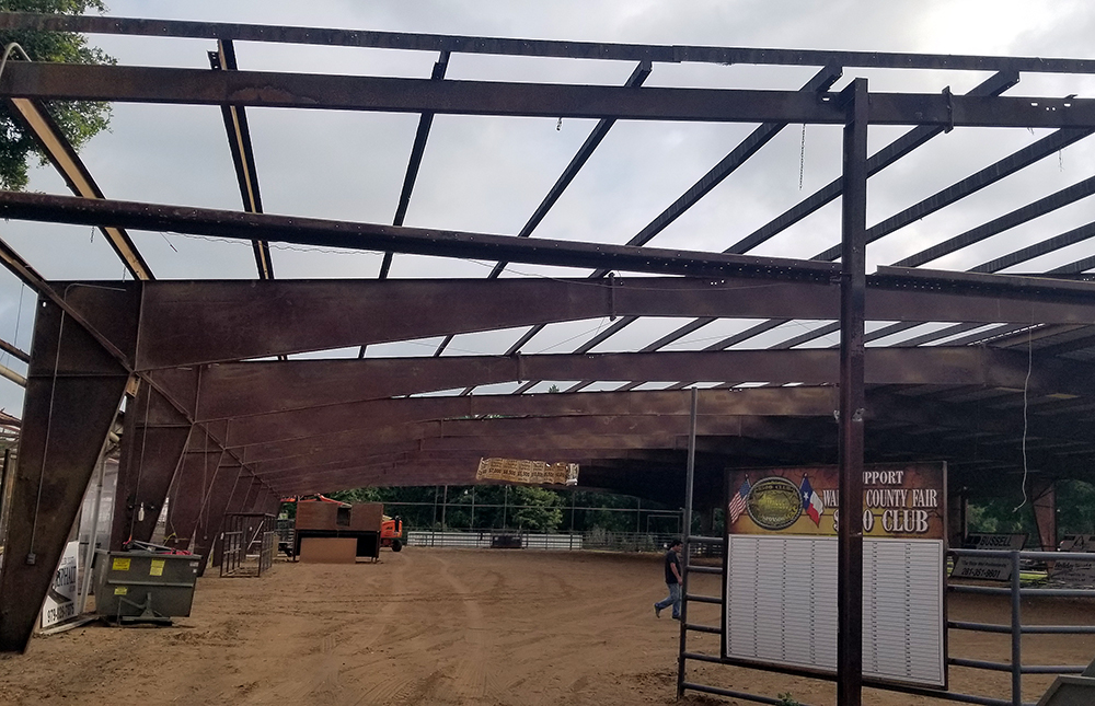 The Waller County Fair Association completely remodeled the show barn, gutting it down to the structural steel before revamping and making updates. (PHOTO COURTESY OF THE WALLER COUNTY FAIR ASSOCIATION)