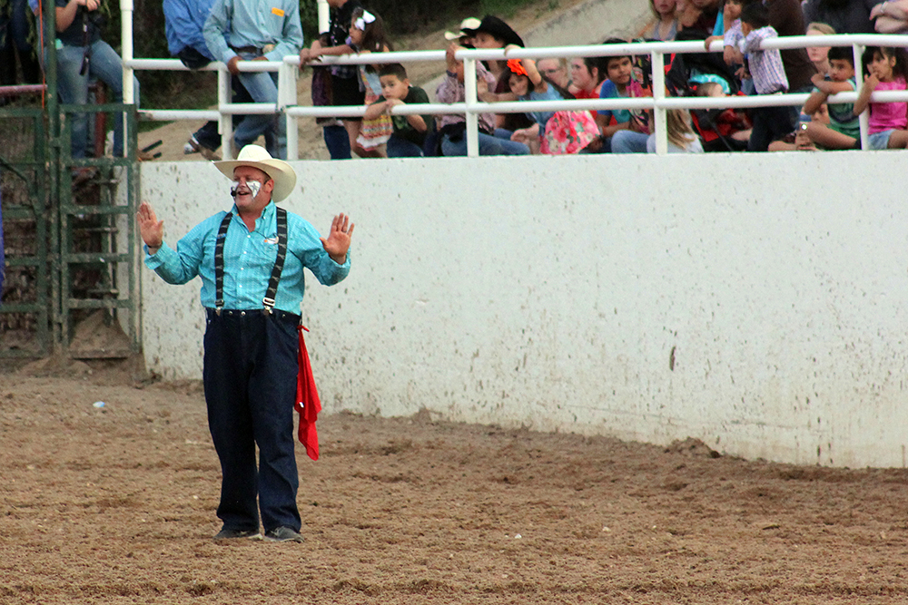 Justin Rumford, the reigning eight-time PRCA Clown of the Year, returns to entertain the crowds at the Guymon Pioneer Days Rodeo.