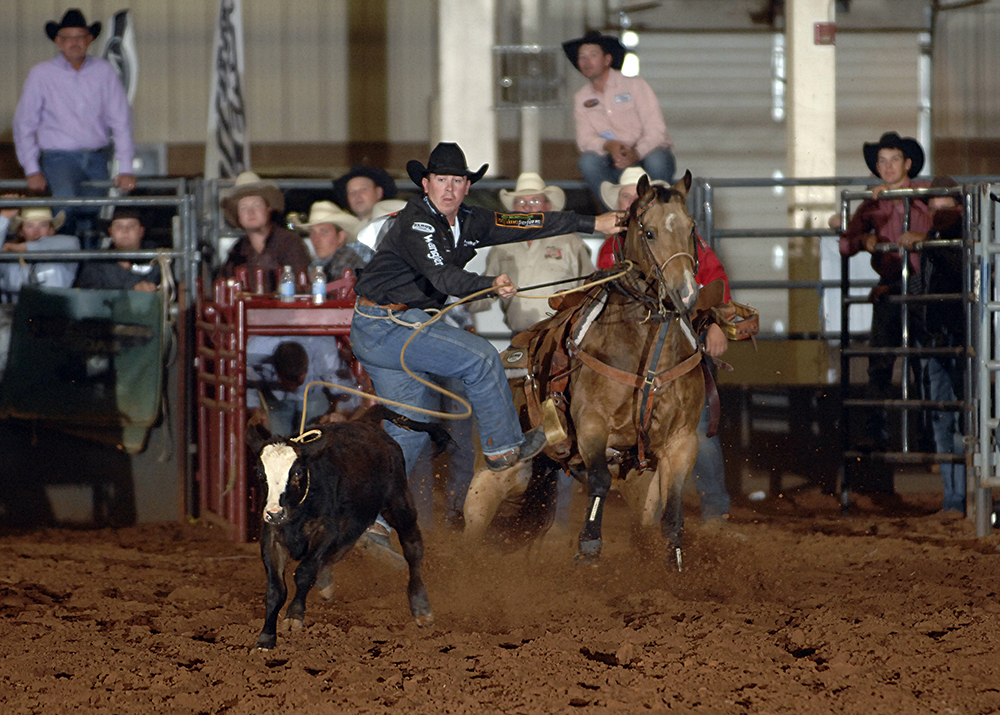 Ryan Jarrett competes at a Chisholm Trail RAM Prairie Circuit Finals Rodeo a few years ago, and he is likely to return for this year's regional finale, set for Oct. 16-17. (PHOTO BY ROBBY FREEMAN)