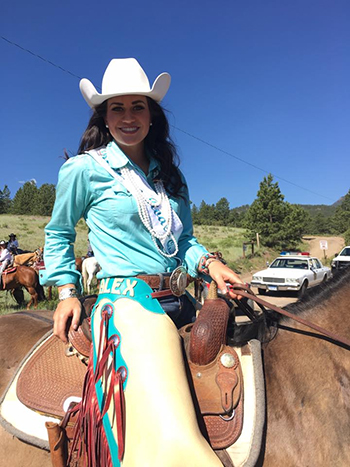 Alex Hyland, the former Miss Rooftop Rodeo, returns to Estes Park this July as Miss Rodeo Colorado. (COURTESY PHOTO)