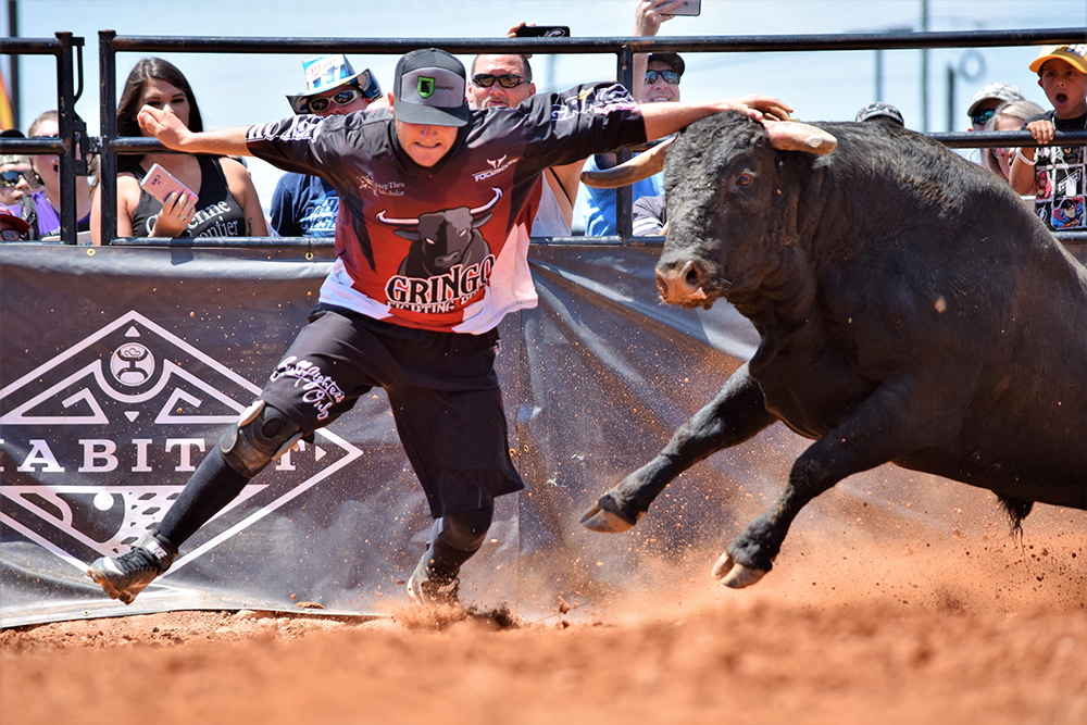 Aaron Mercer picked up his third Bullfighters Only victory this past Sunday by winning the BFO Speedway Series stop in conjunction with the race-day experience at the Coca-Cola 600 at the Charlotte (North Carolina) Motor Speedway. He has three wins and two runner-up finishes in the month of May. (PHOTO COURTESY OF BULLFIGHTERS ONLY)