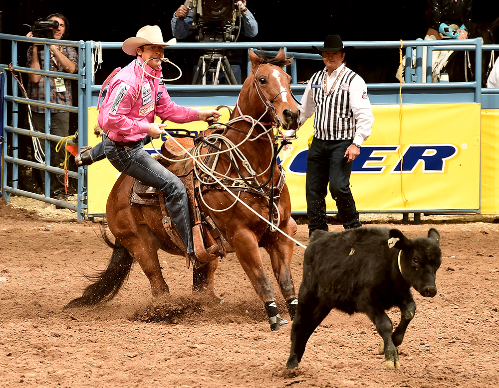 Tyson Durfey, the 2016 world champion tie-down roper, will be one of a couple dozen ropers who will compete at Tuf Cooper's New Year's Eve Roping & Concert, set for 7:30 p.m. Tuesday, Dec. 31, at Cowtown Coliseum in Fort Worth, Texas. (PRCA PRORODEO PHOTO BY GREG WESTFALL)